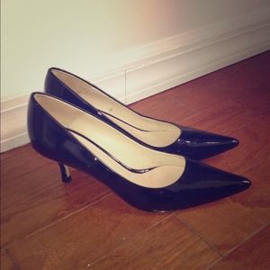 Sz 40 (9 US) Reiss Black Patent Heels