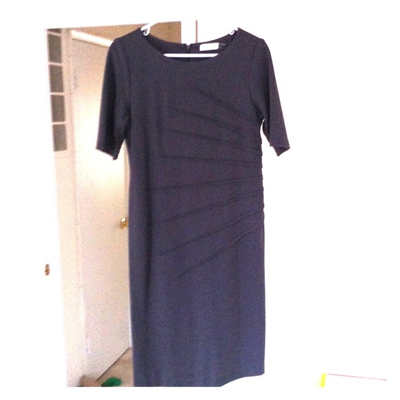Calvin Klein charcoal grey dress
