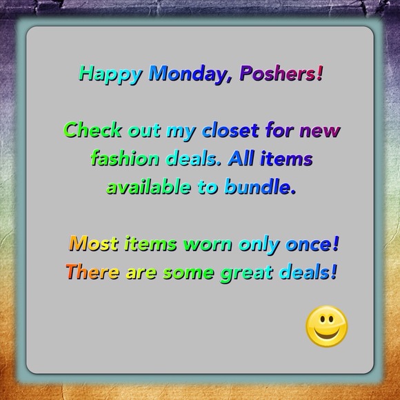 Check out the newly listed items in my closet!