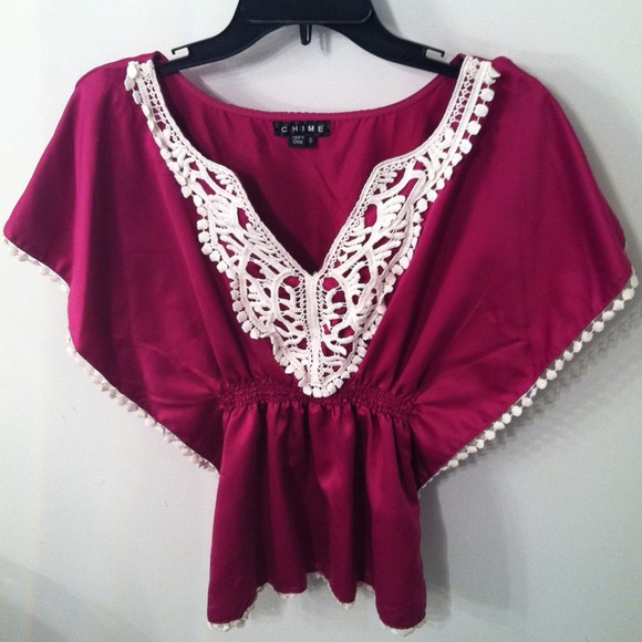 SOLD Plum batwing top