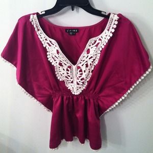 SOLD Plum batwing top