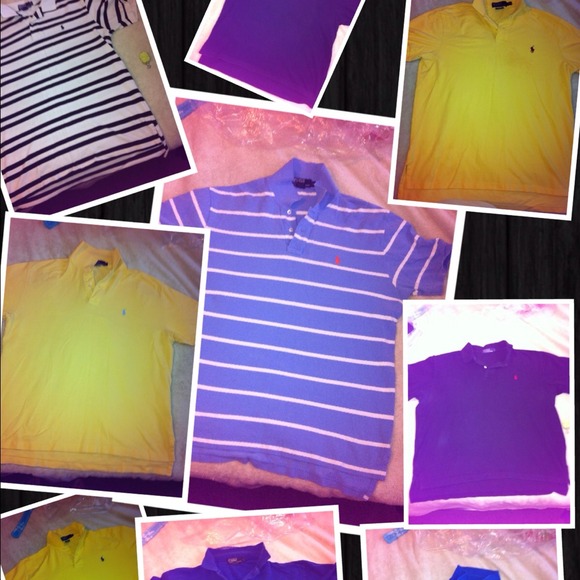 9 Ralph Lauren polo's  ($10 each)