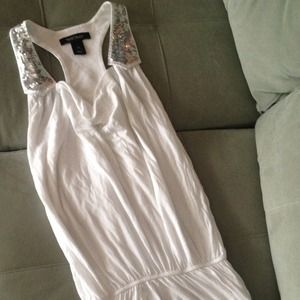 WHBM Sequin Racerback Top