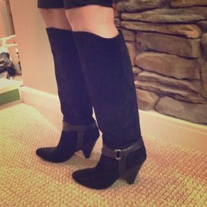 Rose gold  Size 39 Suede Black Boots