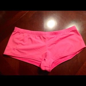 Price drop! Hurley pink boy-cut swim shorts. NWOT