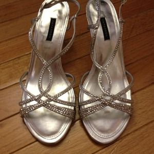 Like new silver heels!