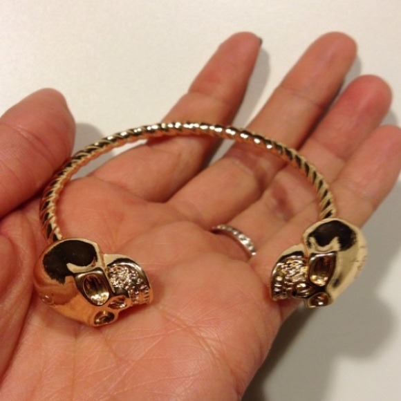 Jewelry - Gold & Silver Twisted Skull Bracelets