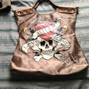 Ed hardy toted bag