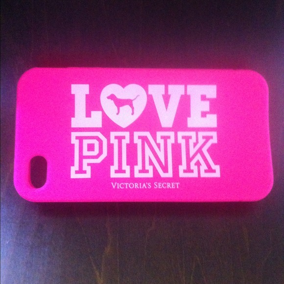 ***SOLD*** VS Pink iPhone 4 & 4S Case & Earbuds - Picture 3 of 4