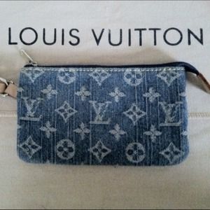 Faux Louis Vuitton wristlet.