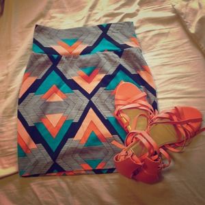 💎 patterned pencil skirt❗