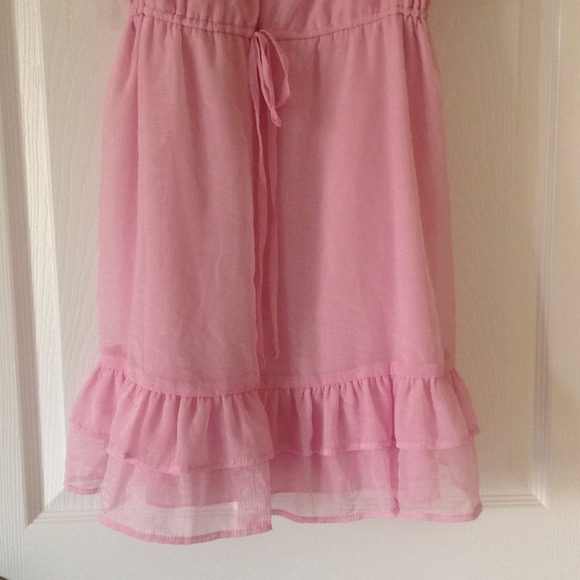 Flash sale! Beautiful pink ruffled sundress - Picture 3 of 3