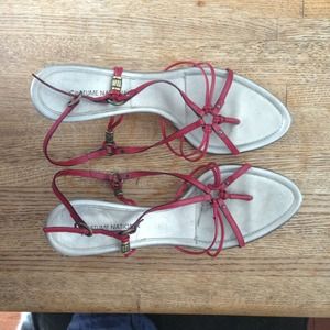 Costume National red strappy sandals (size 39)