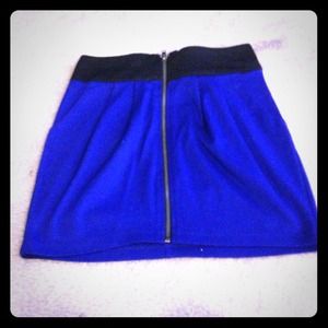 Cute high waisted skirt w/zipper down the middle