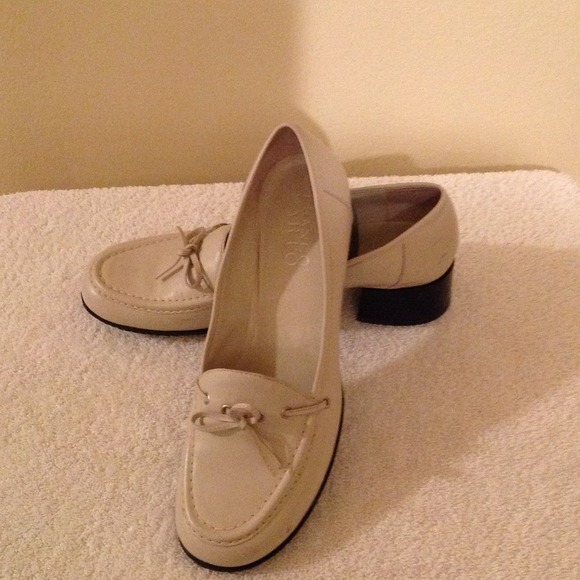 Off White Leather Loafer