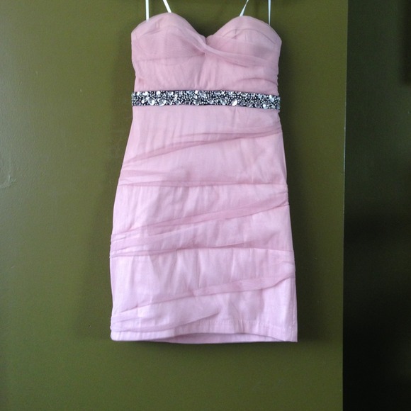 Soft Pink City Studio Strapless Dress