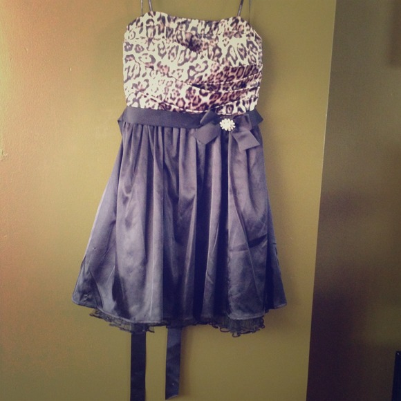 Edgy cheetah print dress. Only worn once