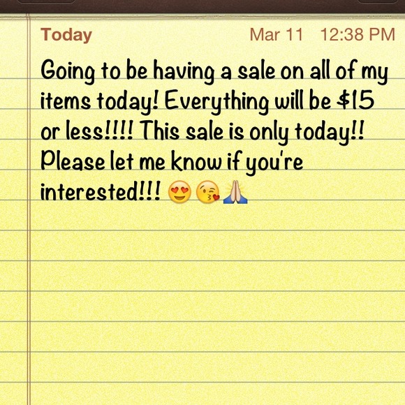 SALE! NO TRADES RIGHT NOW PLEASE!!!! THANK YOU!😘