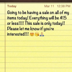 SALE! NO TRADES RIGHT NOW PLEASE!!!! THANK YOU!😘