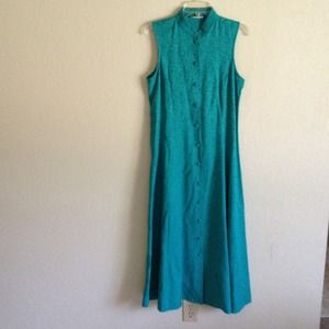 ✂️Floor Length Turquoise   Dress