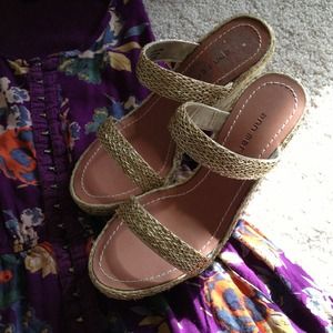 Gold espadrilles