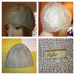 Beige with gold fleck beanie