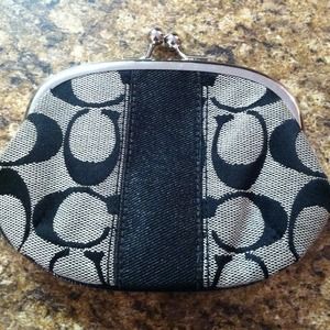 Authentic coach coin purse