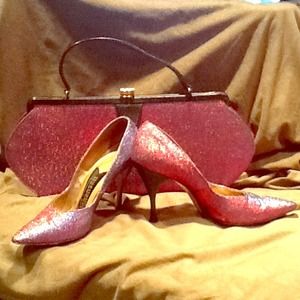 Vintage handbag & heels