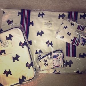Sloane ranger canvas black Scottie set