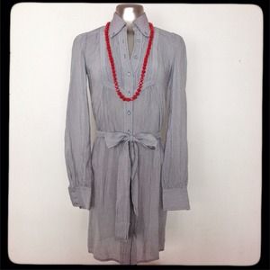 Rebecca Taylor pinstripe shirt dress