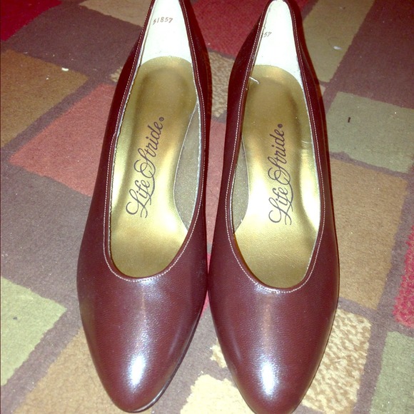 Brown low heels