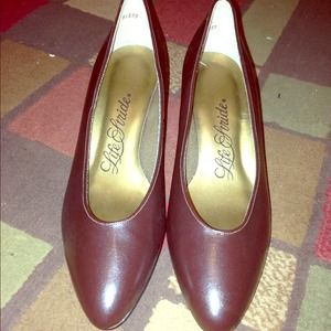 Brown low heels