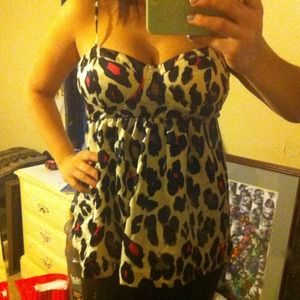 Cheetah tank top from forever twenty one