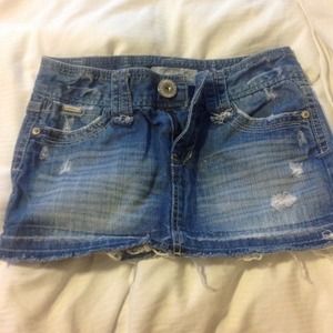 Aeropostale short jean skirt