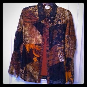 Chico's 2 pc blouse and shell set