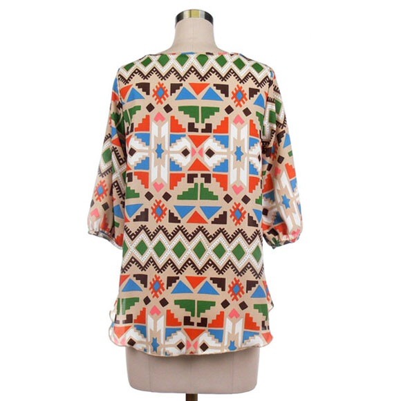 Tribal printed top - Picture 3 of 3