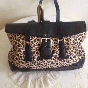Leopard medium small purse handbag