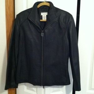 Leather coat