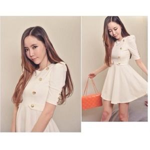 White dress cute! 50%off dirty spots