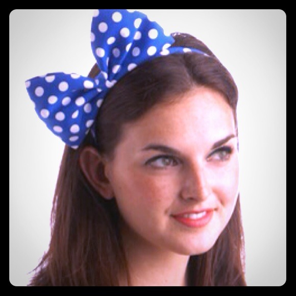 "Thoughts On Dots" cute Oversized bow head band