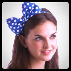 "Thoughts On Dots" cute Oversized bow head band