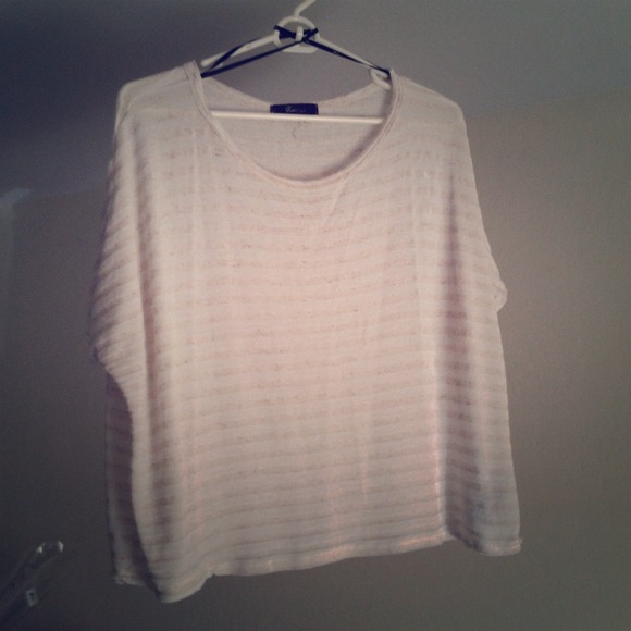 Ivory Cropped shirt bought it & forever 21