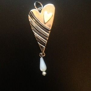 Heart necklace charm