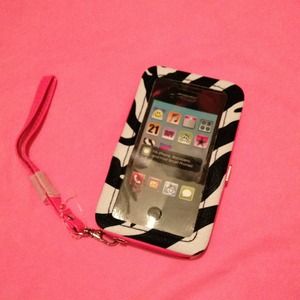 Iphone 4/4s zebra case & wallet