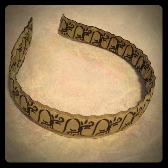 Unique brown handmade headband