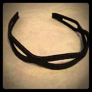 Cute black eyelet headband