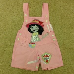 Baby girl Strawberry shortcake short overall 🍓🍓
