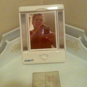 SOLD. Lighted makeup mirror