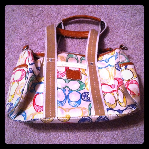 ✿Reserved✿ Coach multi color c handbag