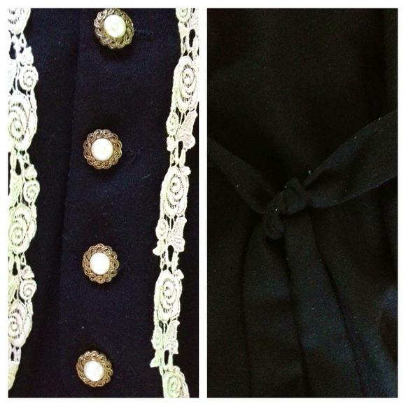 Vintage Black Vest - Picture 3 of 3